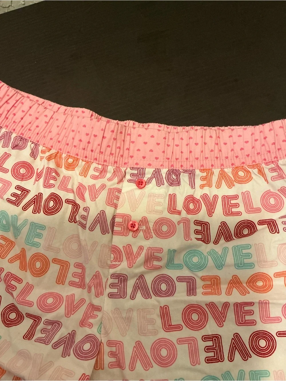 GAP Kids Pastel Heart Print Elastic Waist Shorts - Pink, Peach, Teal